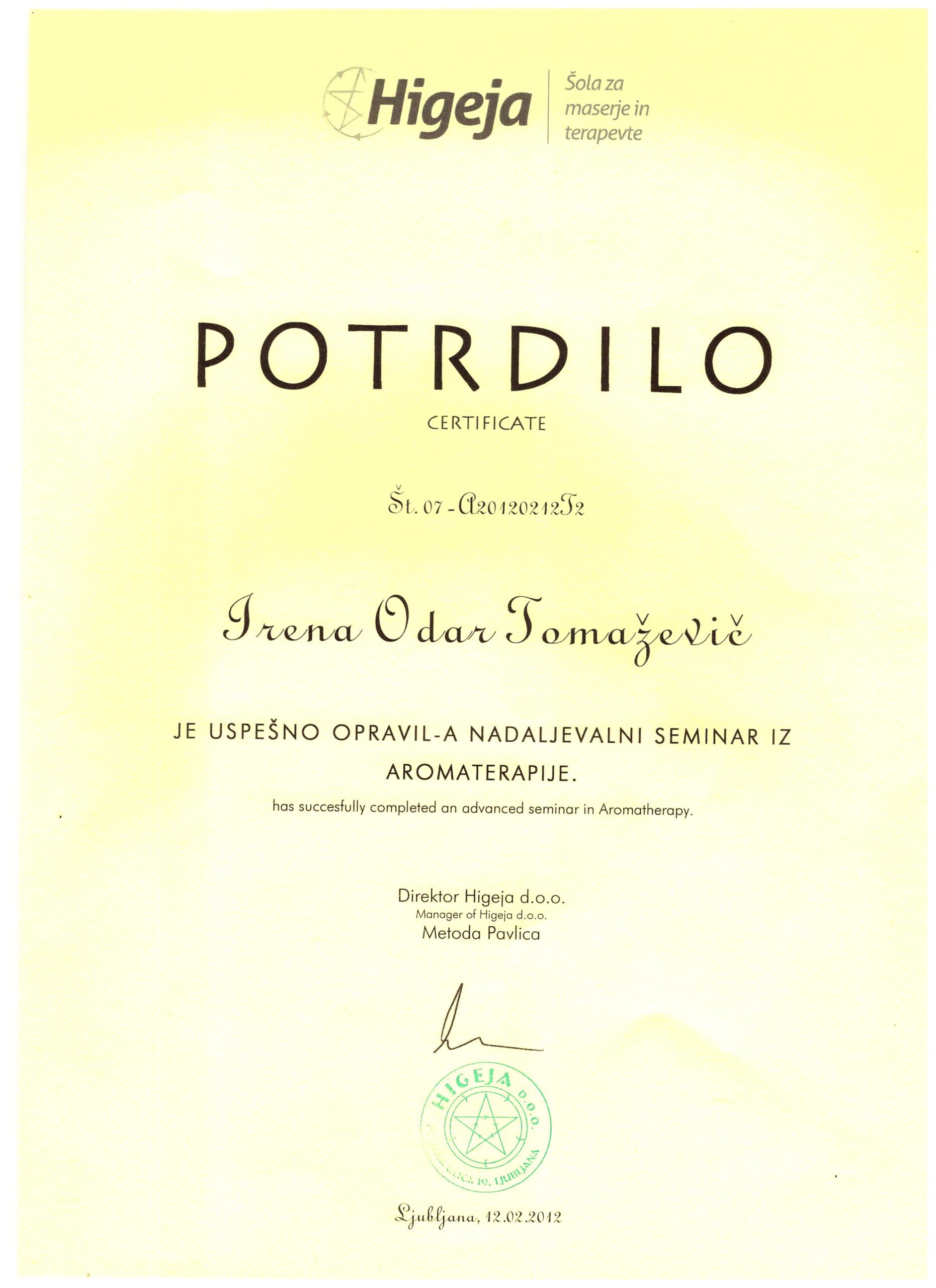 Irena Odar Tomaževič - Moč svetlobe